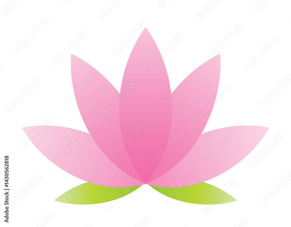 FLEUR DE LOTUS 1 - Illustration vectorielle