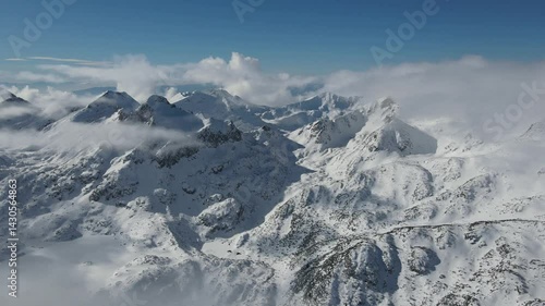 Wallpaper Mural Amazing Aerial Winter view of Pirin Mountain near Polezhan and Bezbog Peaks, Bulgaria Torontodigital.ca
