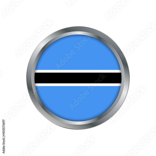 Free Download Botswana flag, button,icon - GFXLoad