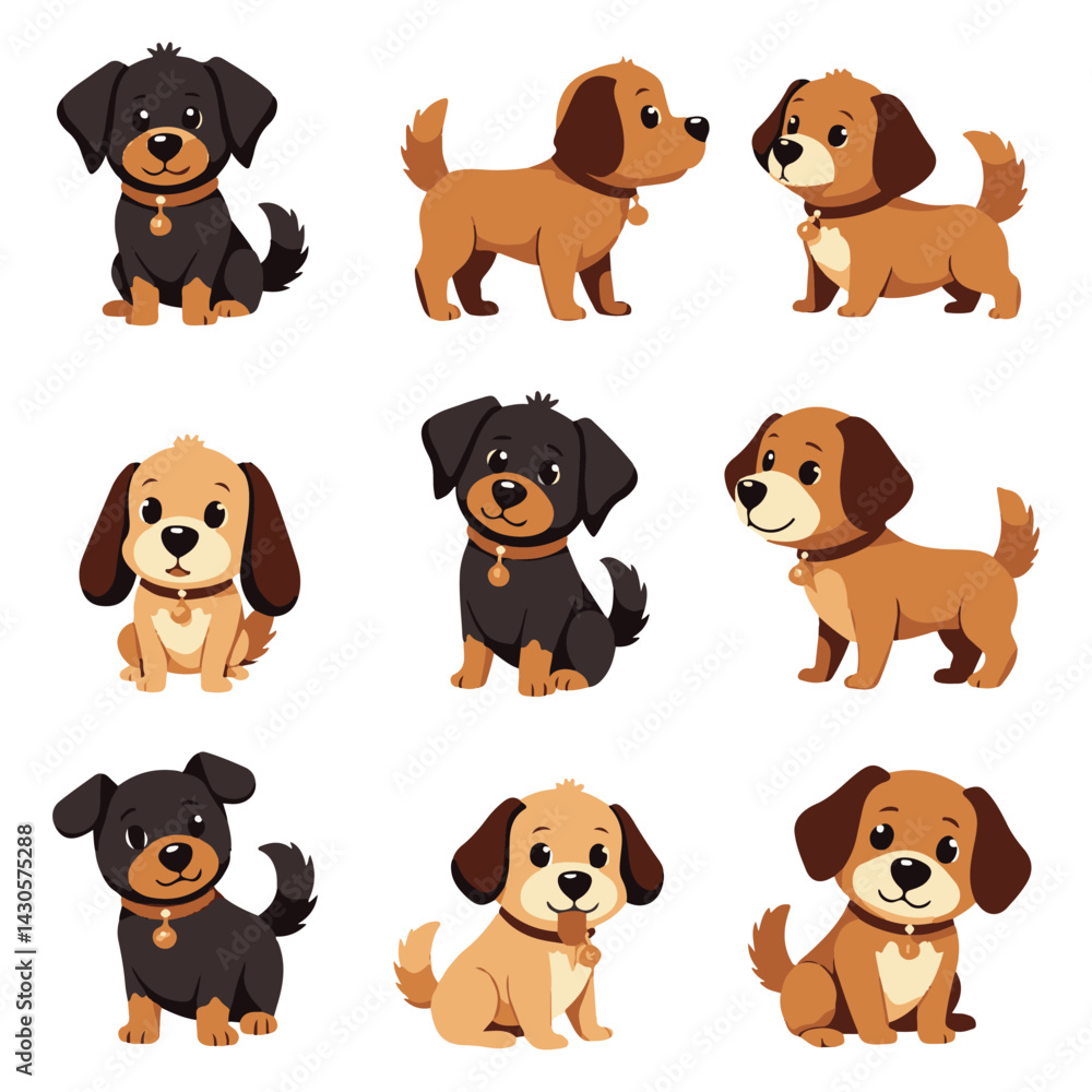 dog vector design pack collection dog vector design pack collection