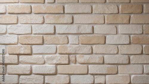 Wallpaper Mural Cream and white brick wall texture with vintage background Torontodigital.ca
