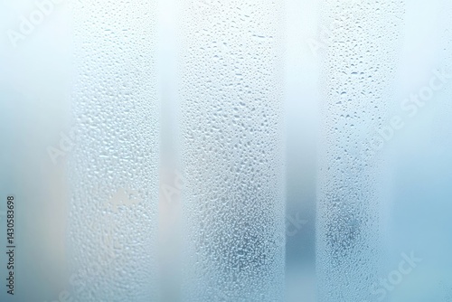Condensation on frosted glass