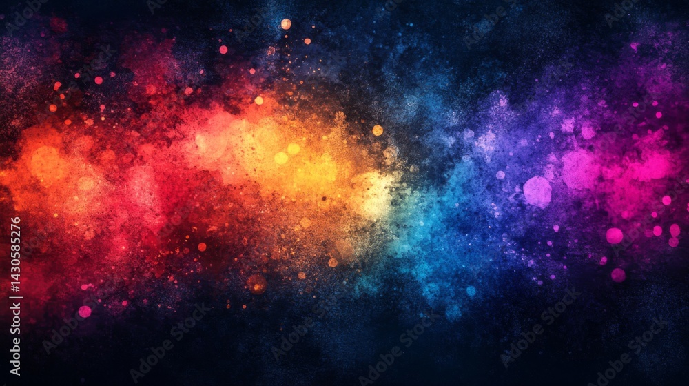 Naklejka premium Vibrant Swirling Color Explosion Abstract Background