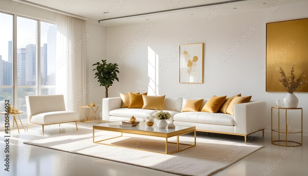 Fototapeta premium interior modern design room 3d