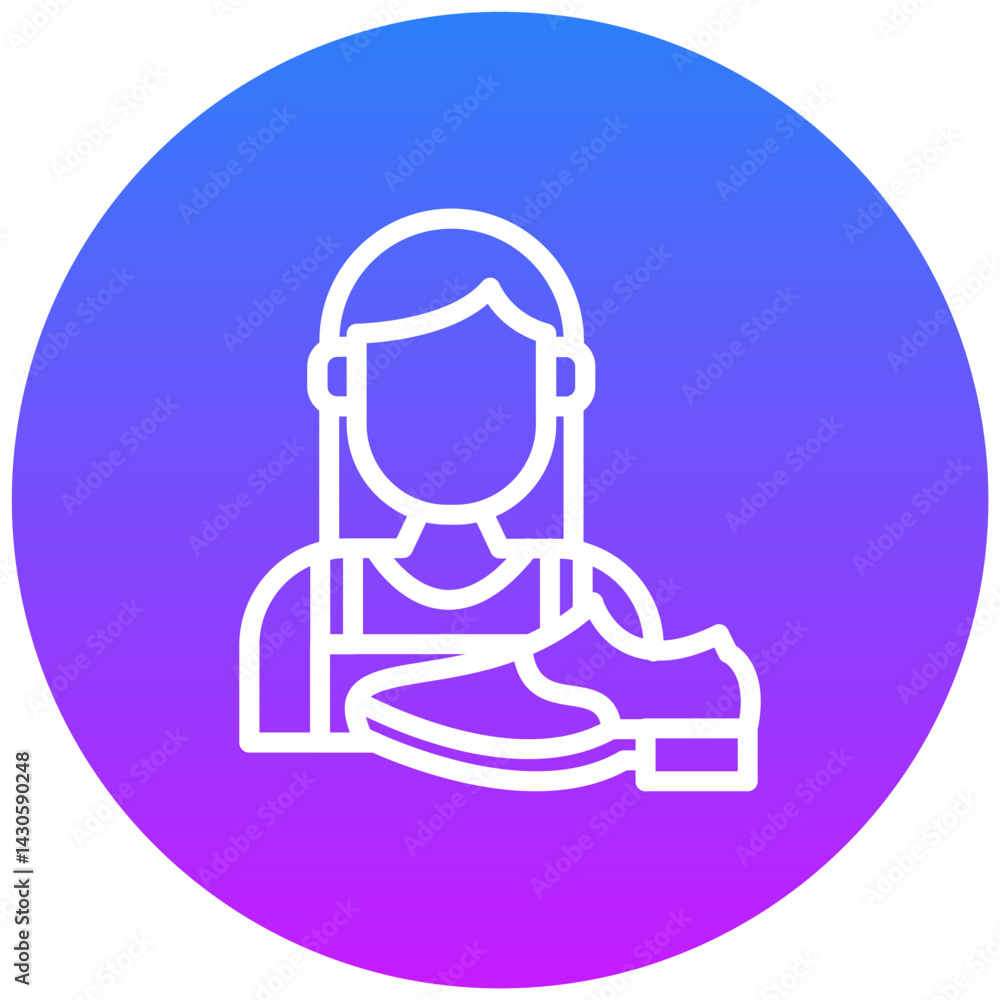 Shoe Maker Lady Icon Shoe Maker Lady Icon