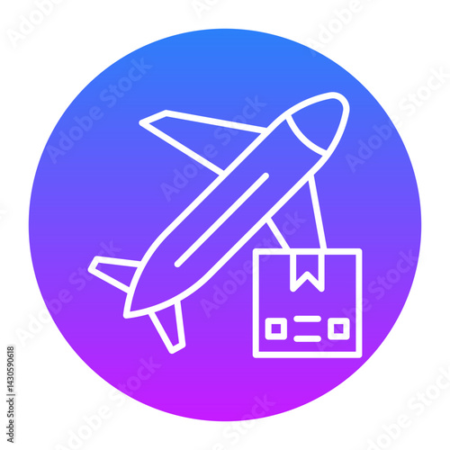 Worldwide Shipping Air Icon
