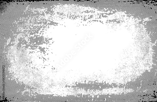 Abstract grunge black and white distressed texture background, Isolated on white background