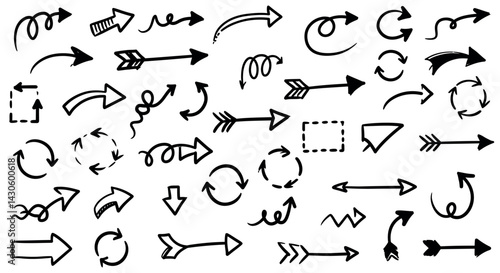 Hand-Drawn Arrow Doodle Collection