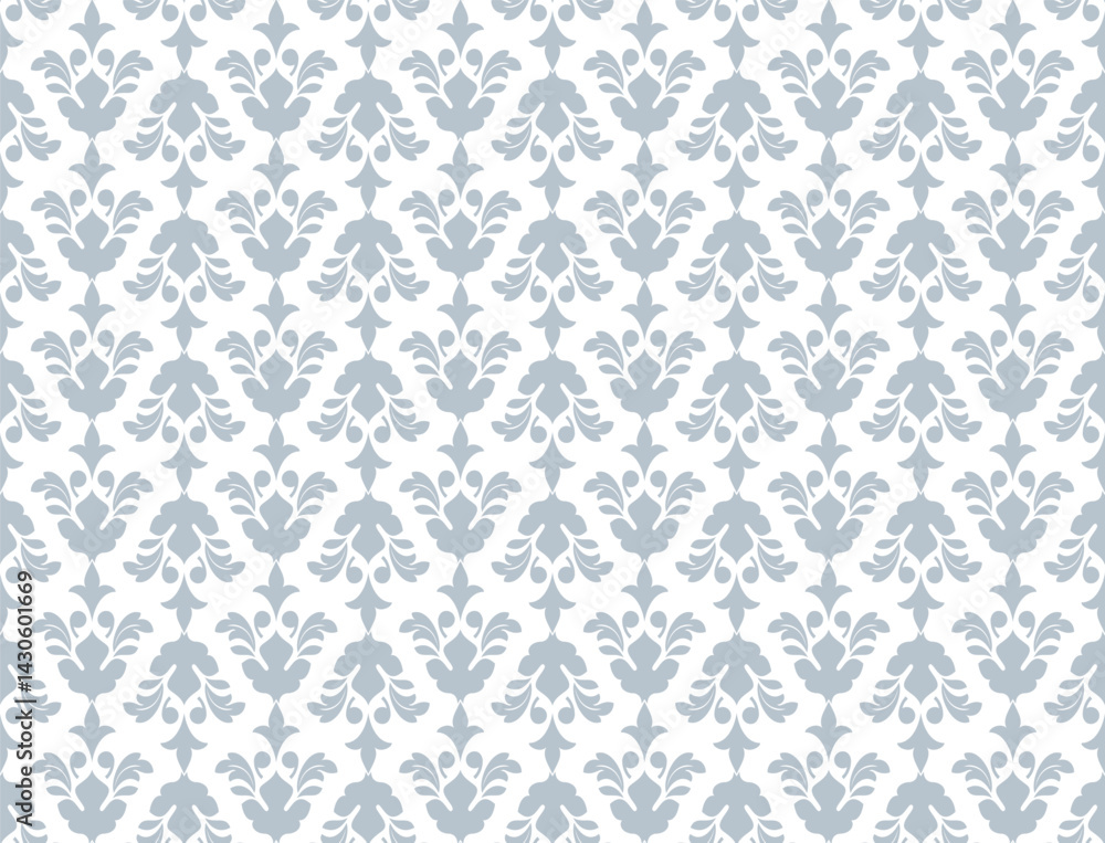 Flower geometric pattern. Seamless vector background. White and gray ornament. Ornament for fabric, wallpaper, packaging. Decorative print Flower geometric pattern. Seamless vector background. White and gray ornament. Ornament for fabric, wallpaper, packaging. Decorative print