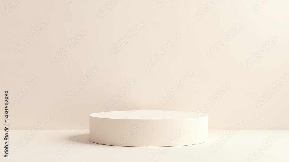 beige pedestal beauty products elegant design simple mock made rendering white background png beige pedestal beauty products elegant design simple mock made rendering white background png