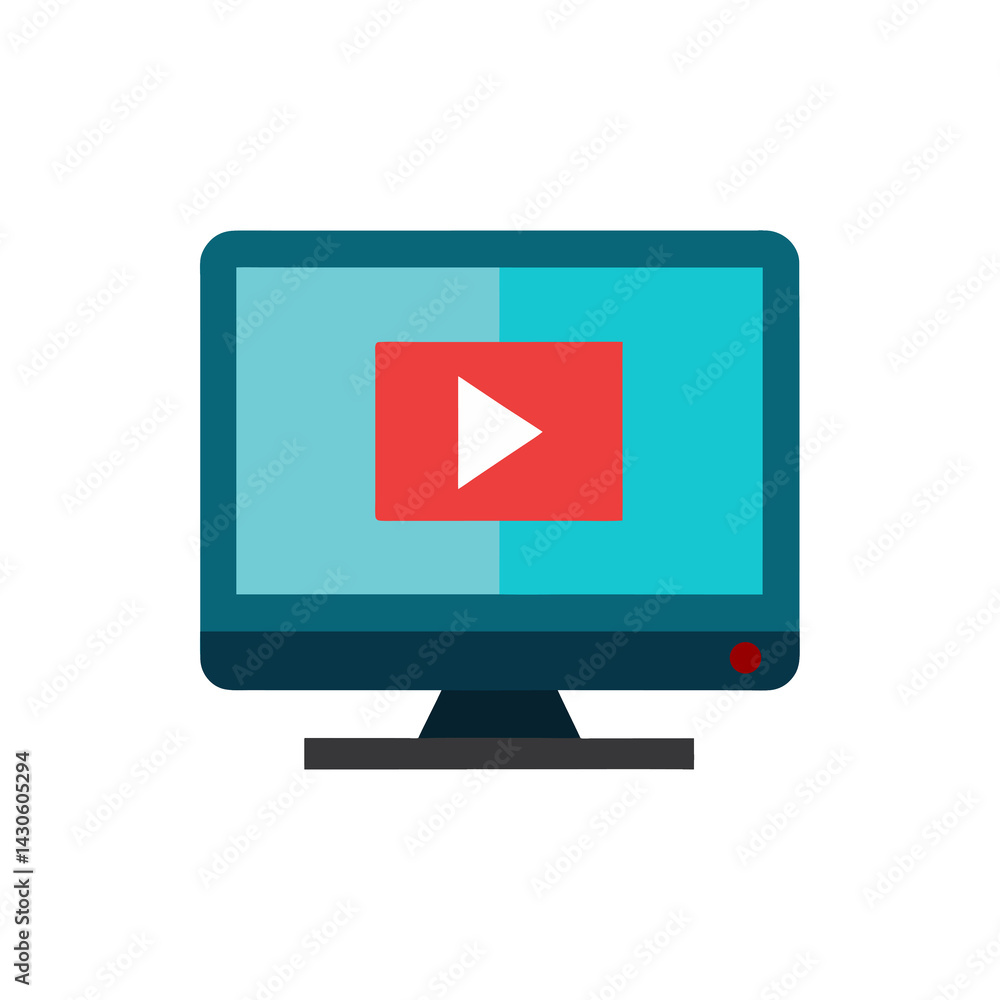 Large Video Replay Screen isolated on transparent background Large Video Replay Screen isolated on transparent background