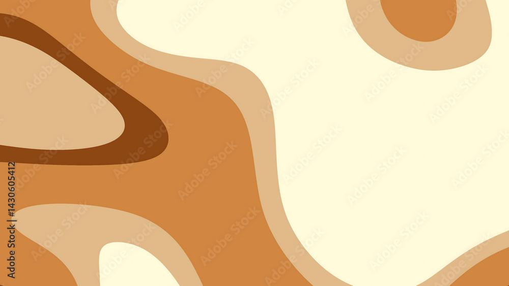 Abstract liquid brown cream and beige curvesbackground Abstract liquid brown cream and beige curvesbackground