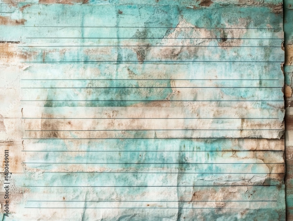 Fototapeta premium Blue and white grunge looking background with a few lines