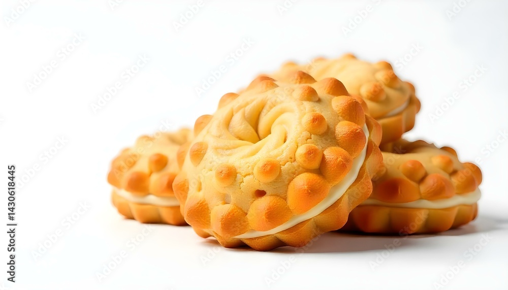 cantuccini cookies on white background cantuccini cookies on white background