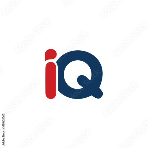 Logo Letter IQ Symbols Simple