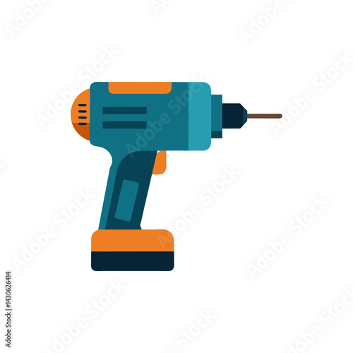 Power Drill isolated on transparent background