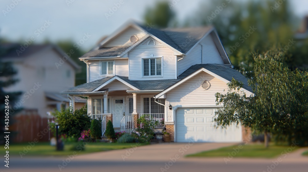 Modern suburban home with clean lines, bathed in soft daylight. Minimalist elegance in a quiet neighborhood setting.
Modern suburban home with clean lines, bathed in soft daylight. Minimalist elegance in a quiet neighborhood setting.