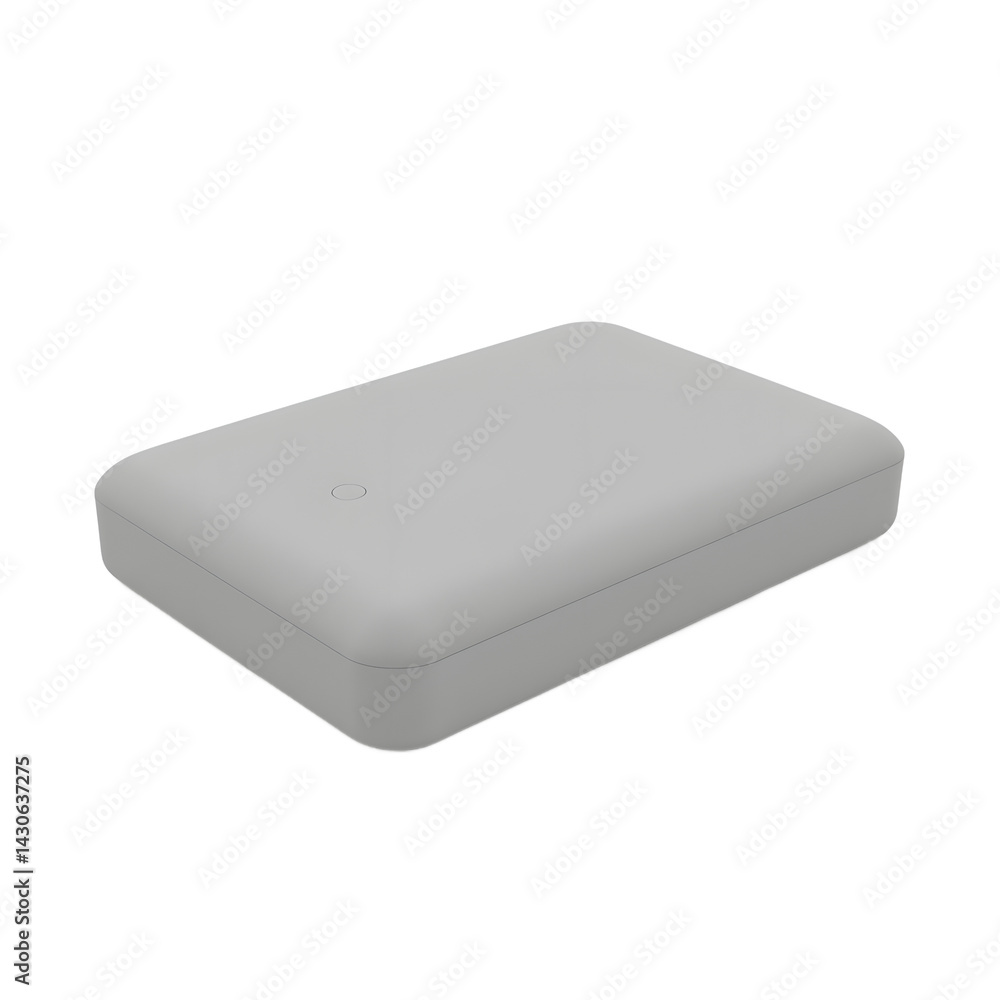 Minimalist Gray Box on White Background for Product Mockup Minimalist Gray Box on White Background for Product Mockup
