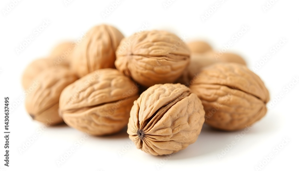 walnuts isolated on white background walnuts isolated on white background