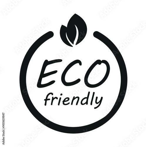 Set of eco friendly icons. Ecological food stamps. Organic natural food labels.