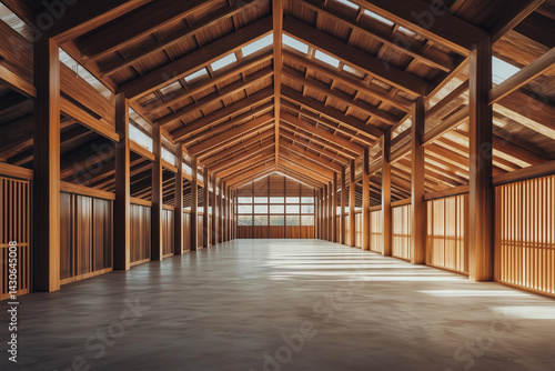 Wallpaper Mural Luxurious livestock barn interior Torontodigital.ca