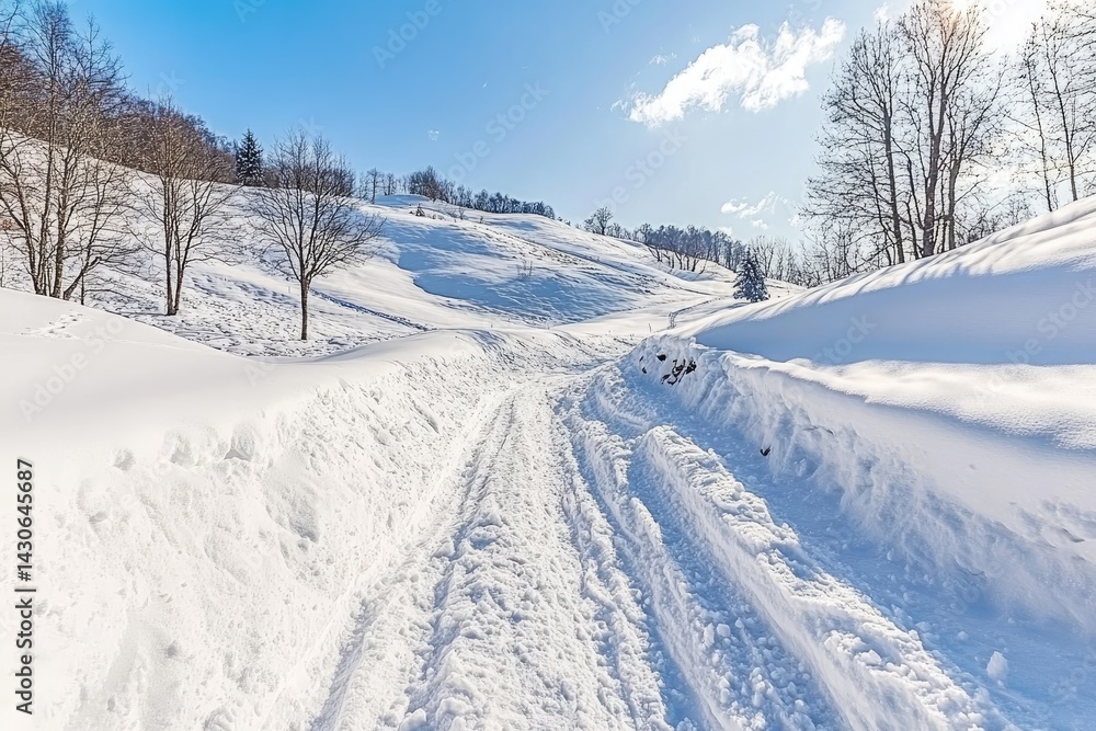 Snowy Mountain Path Snowy Mountain Path