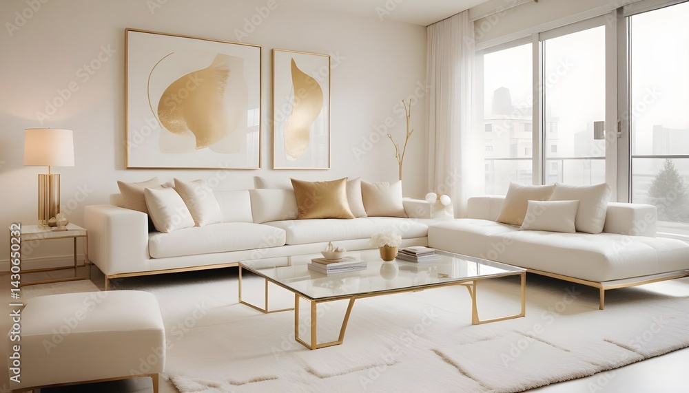 Fototapeta premium interior modern design room 3d