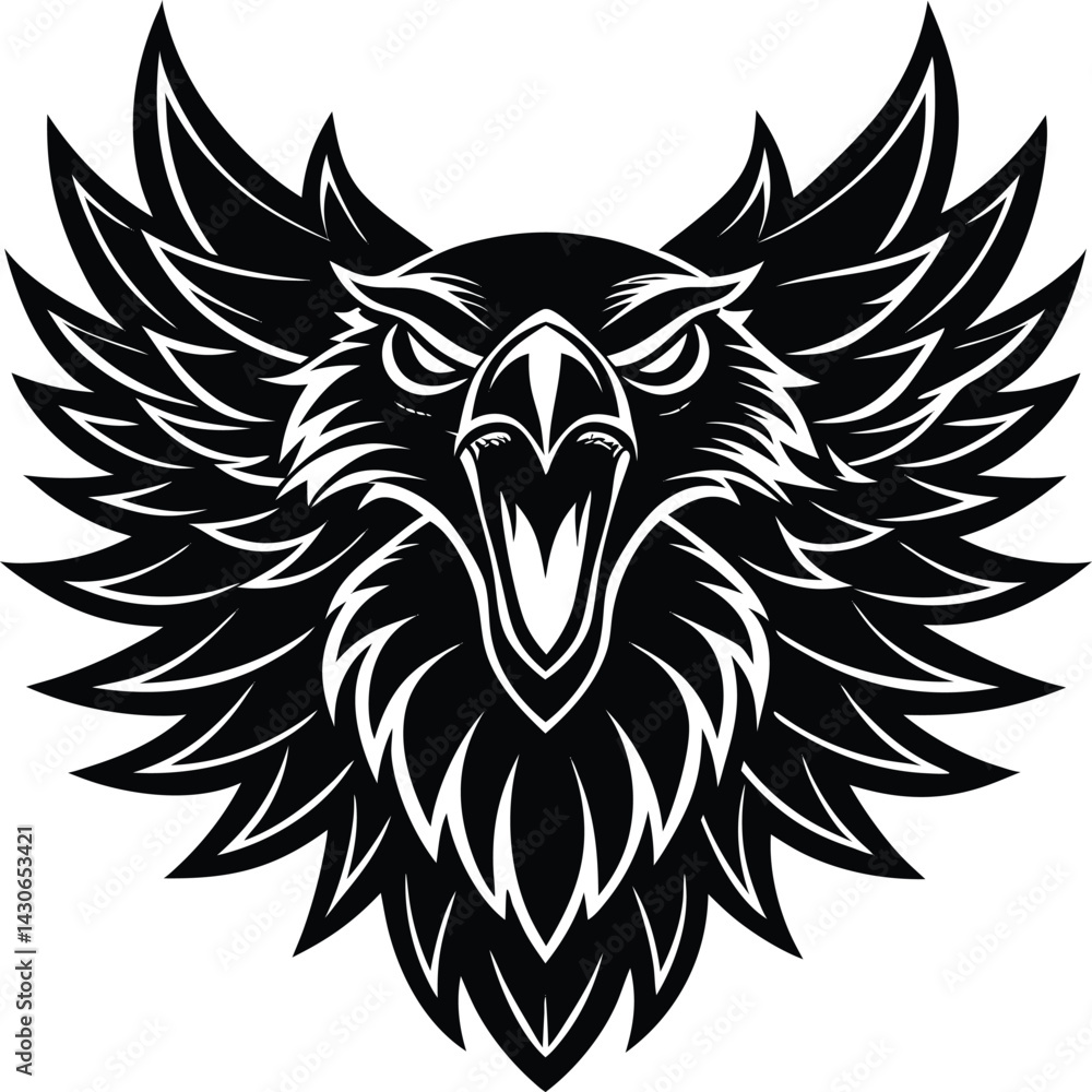 Obraz premium Eagle vector illustration logo design
