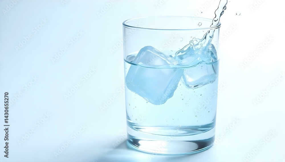 water splash in a glass. isolated on white water splash in a glass. isolated on white
