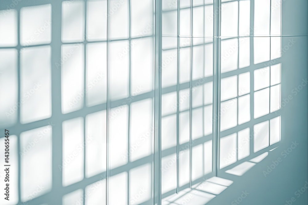 Light and shadow play through large windows Light and shadow play through large windows