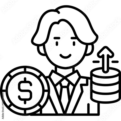 Capital Icon Vector Element