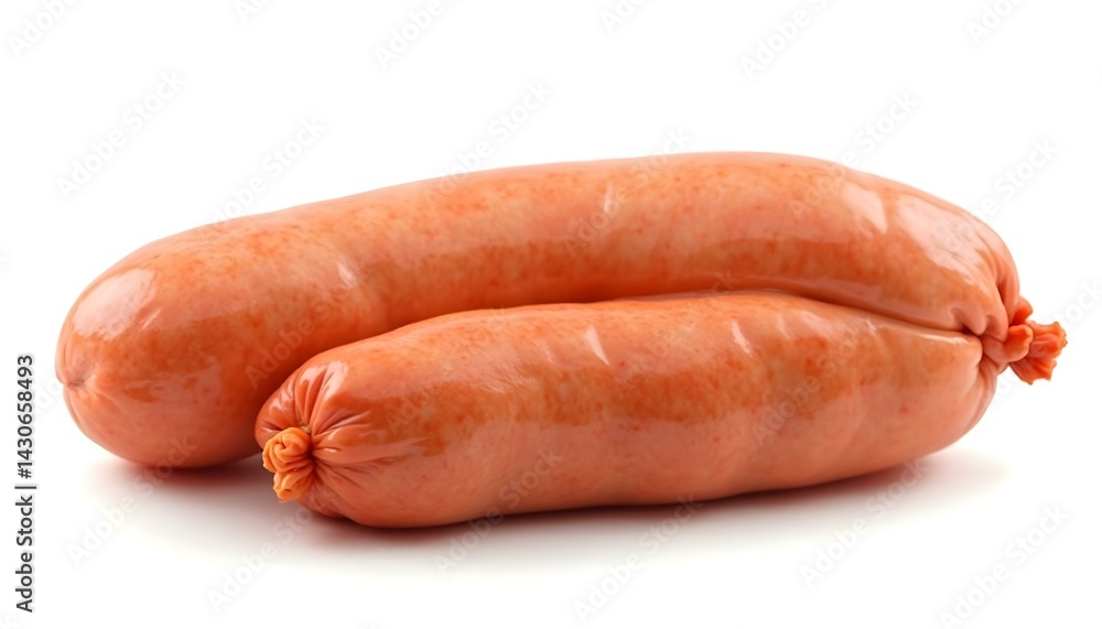 German sausage isolated on white background German sausage isolated on white background