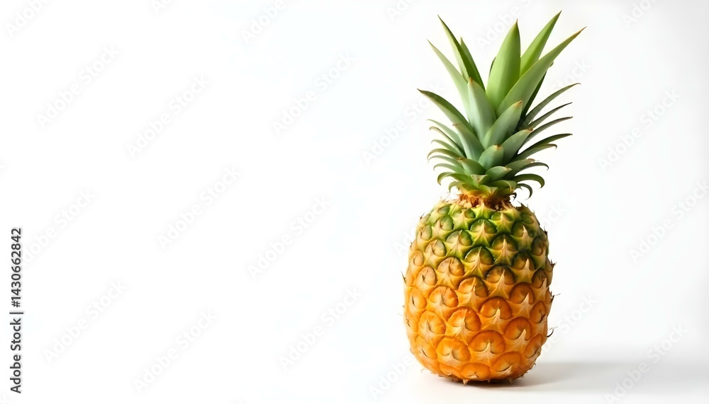 pineapple on a white background pineapple on a white background