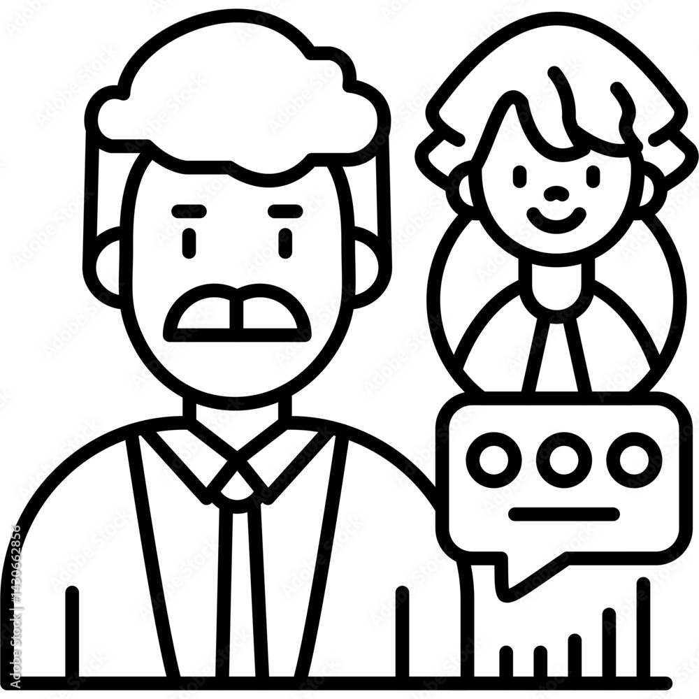 Online Conference Icon Vector Element Online Conference Icon Vector Element