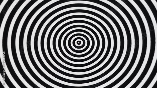 Hypnosis concentric circles slowly expand outward from the center, fading as they grow  