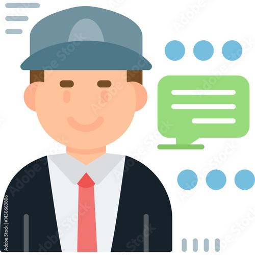 Message Icon Vector Element