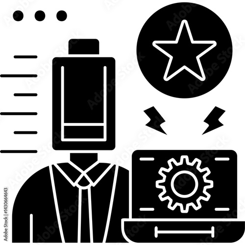 Exhausted Icon Vector Element