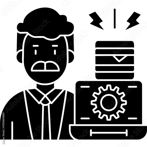 Overwork Icon Vector Element