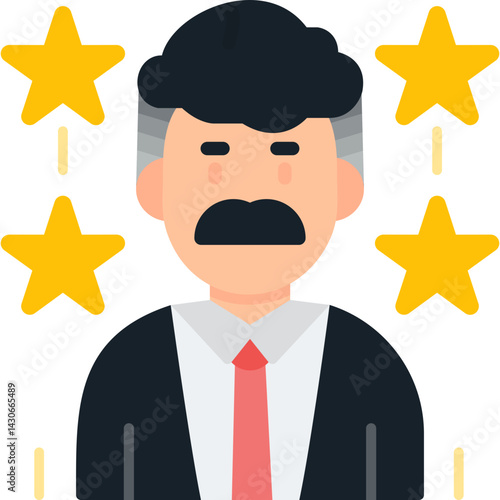 Best Employee Icon Vector Element