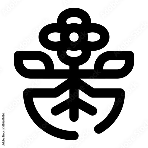 agriculture dashed line icon