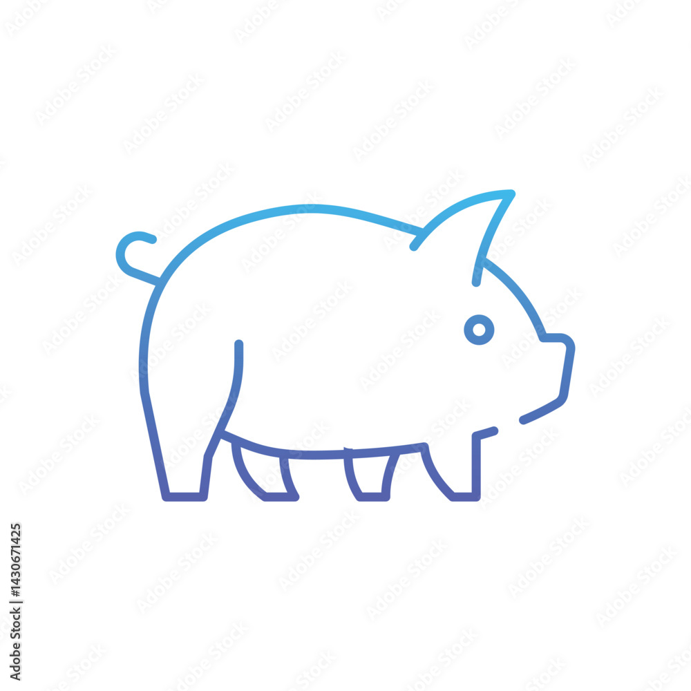 Pig Vector icon Pig Vector icon