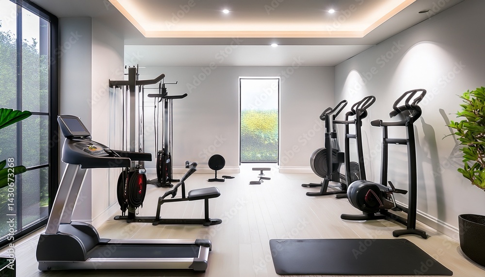 modern class gym with equipment modern class gym with equipment