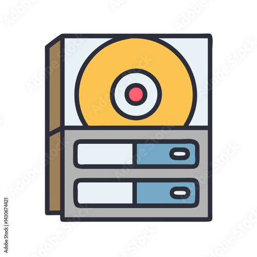 Server disk drive for file storage and backup