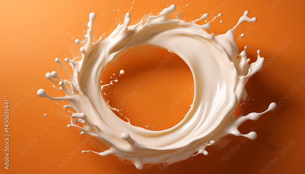milk splash on background