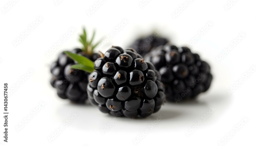 blackberry isolated on white background blackberry isolated on white background
