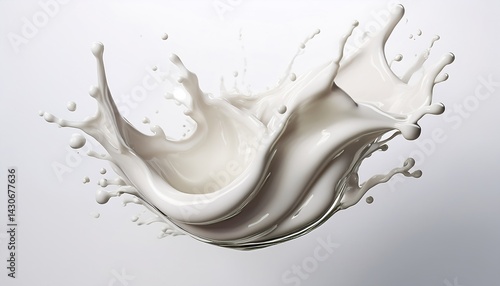Obraz na płótnie milk splash on background w salonie