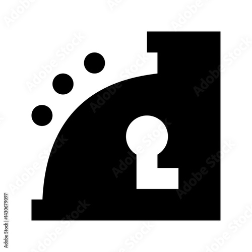 Cash Register Silhouette: A minimalistic black and white silhouette of a classic cash register, capturing the essence of commerce, transaction, and financial exchange, rendered in a sleek.