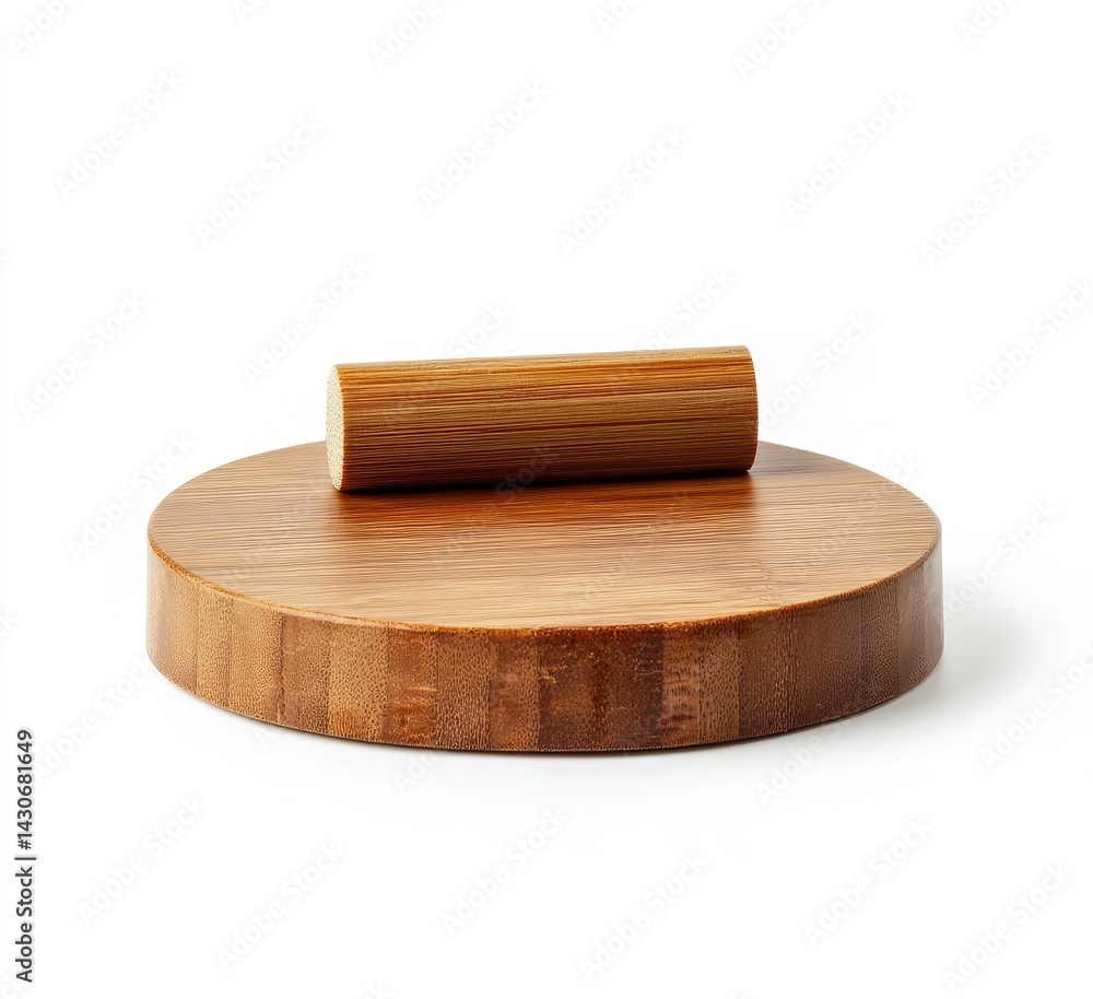 Wooden Round Cutting Board with Rolling Pin Wooden Round Cutting Board with Rolling Pin