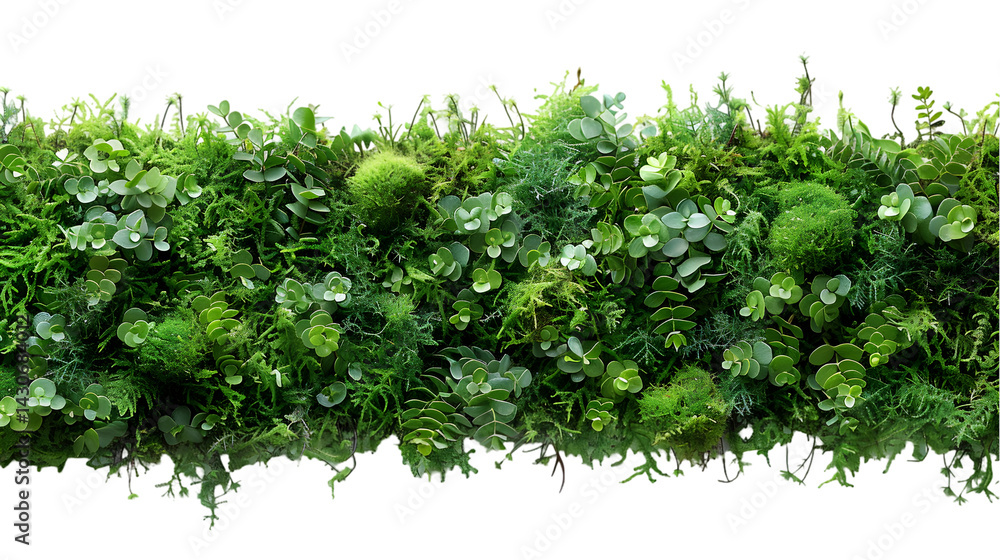 Obraz premium Lush Green Vertical Garden Wall. (2)