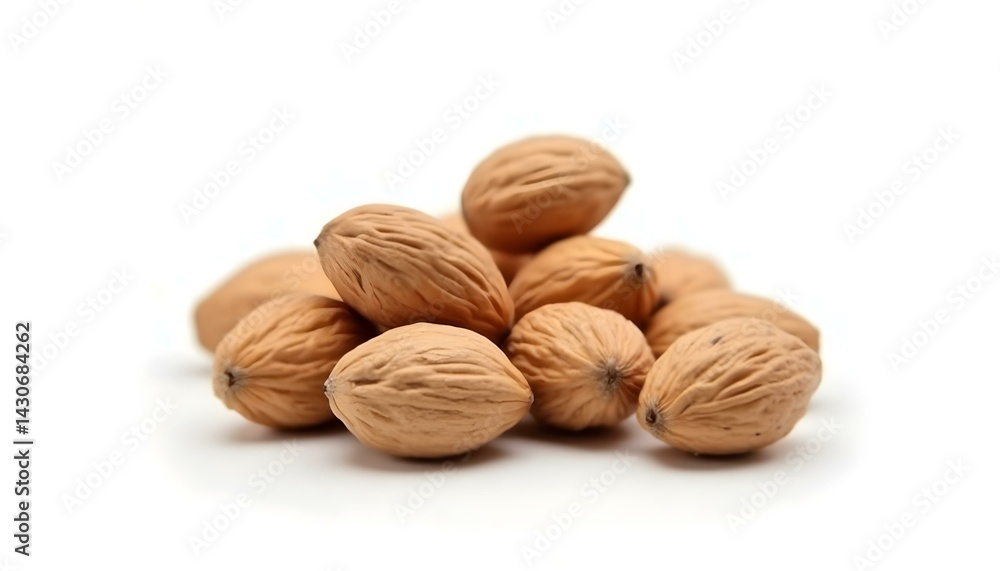Pine nuts isolated on white background with clipping path Pine nuts isolated on white background with clipping path